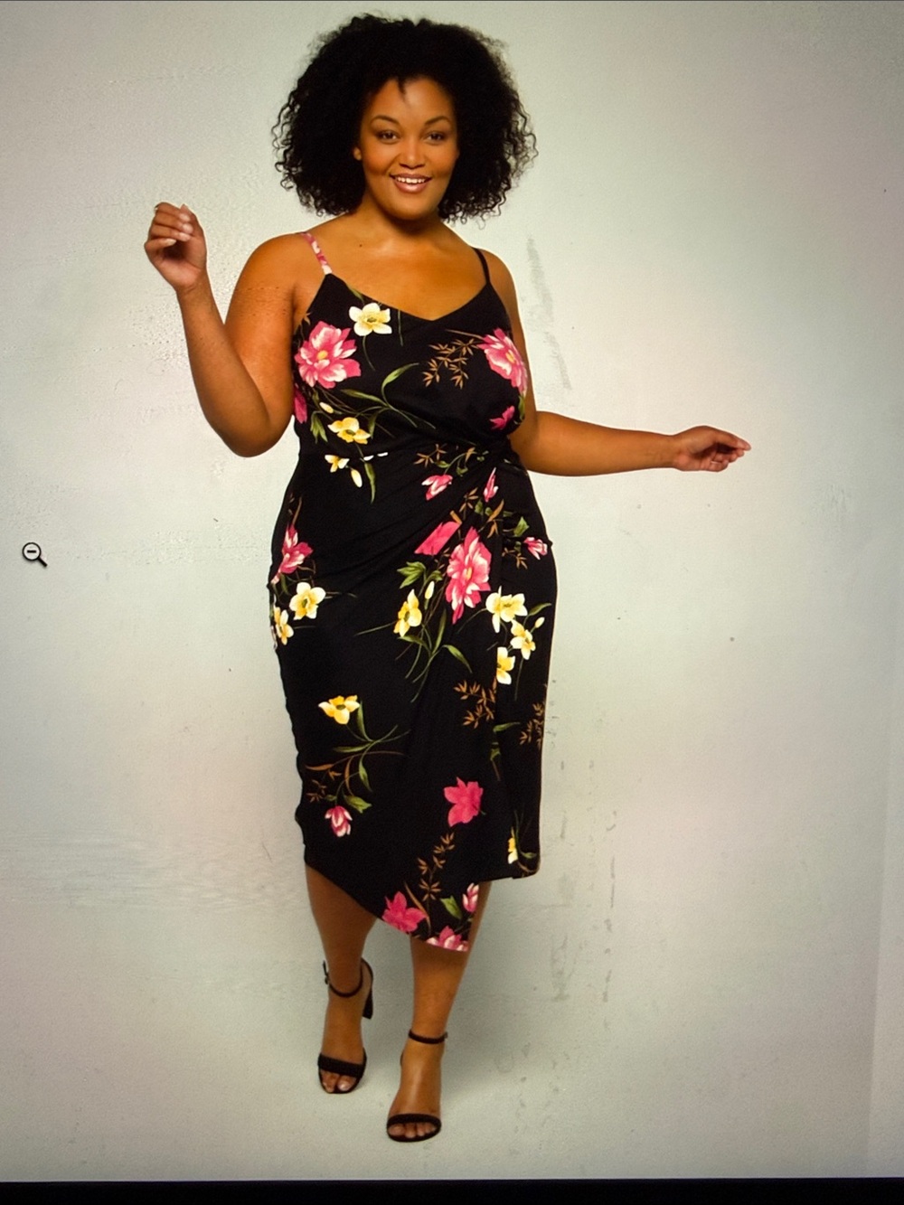 Nine Britton Vivienne Knit Floral Midi Dress LIKE NEW